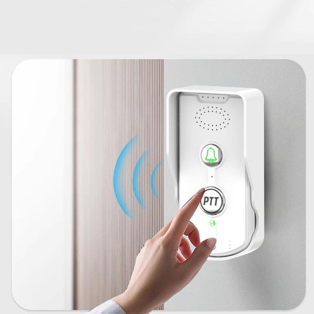 Smart Wireless Doorbell with Rechargeable Lithium Battery - Voice Intercom Outdoor and Indoor Unit Included