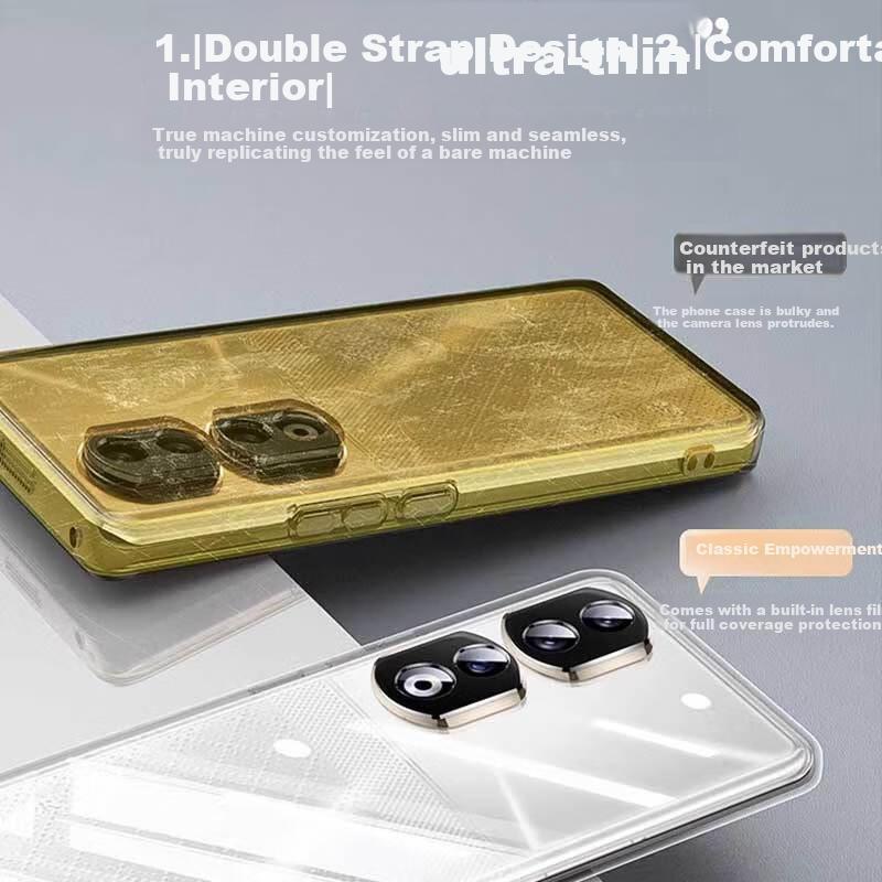 Phone Case for HONOR 90 Pro, HONOR 90 Pro Protective Cover, Shockproof, Anti-Fingerprint, Full Coverage, Bare Phone Lens Protection, Fully Transparent