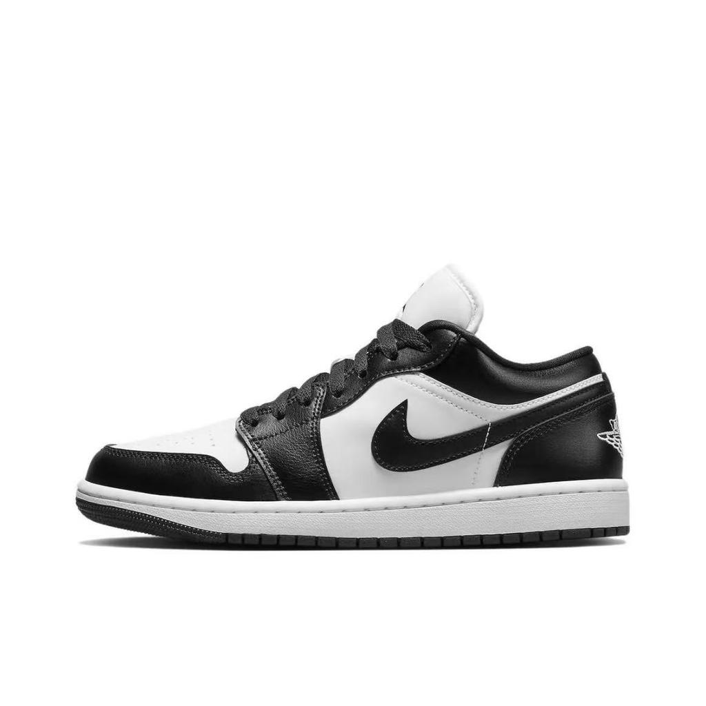 Jordan Air Jordan 1 Low top Vintage Basketball Shoes Unisex Black White Gray DC0774-101(Team577-S-BOX)