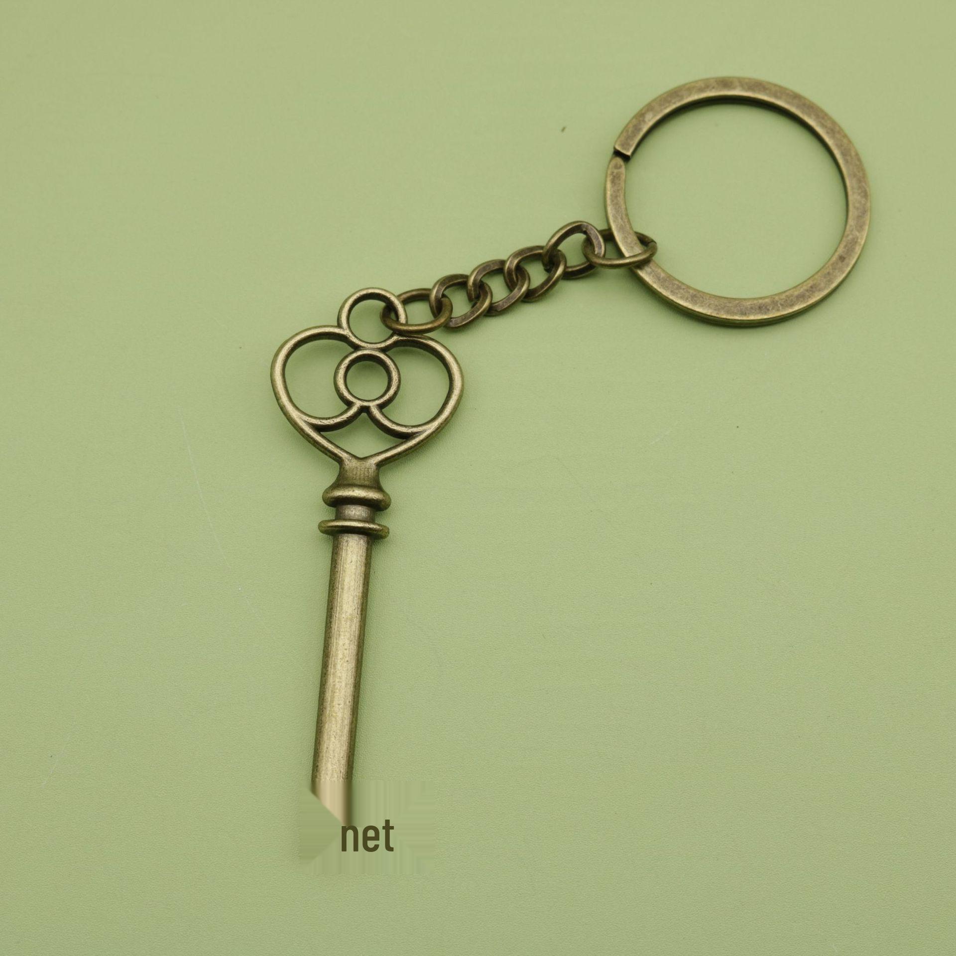 Hot Selling Simple Peach Heart Keychain Pendant