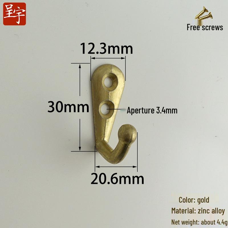 Decorative Small Hardware Hook for Coat & Hat
