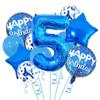 32" Blue Star Aluminum Foil Balloon Set for Birthday Party Decor