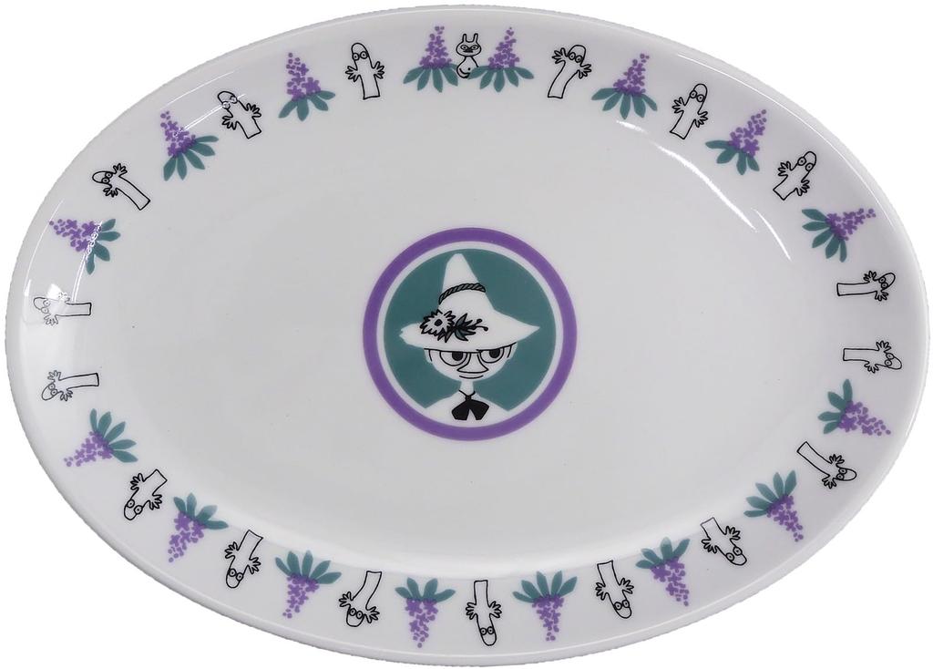 Moomin Dish Set Soy Sauce Chinese Series Snufkin Microwave and Dishwasher Made in 2-Piece (Gyoza Dish, Dish) - Merchandise, Safe, Japan, MM5703-324P