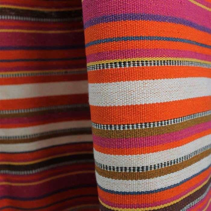 Red Woven Cotton Curtain 150x250