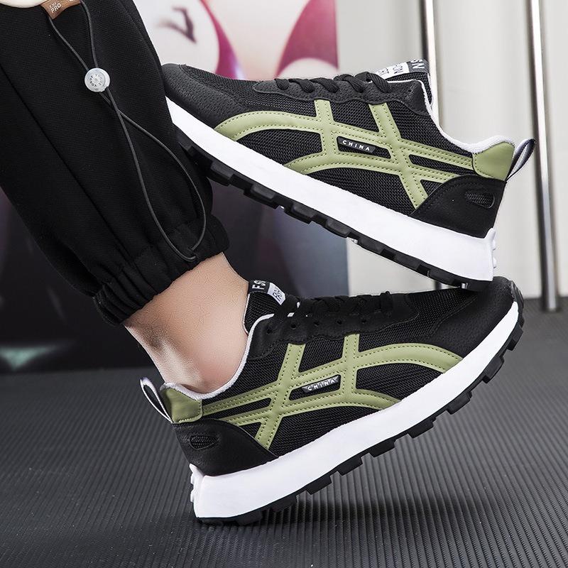 Men's Shoes Spring New Platform Men's Casual Shoes Fashionable Breathable Student Running Shoes