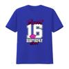 Sweet Sixteen Birthday for T Shirtnagers th B Day shirt vintage Washed Casual Top For Everyday Wear Comfortable Breathable