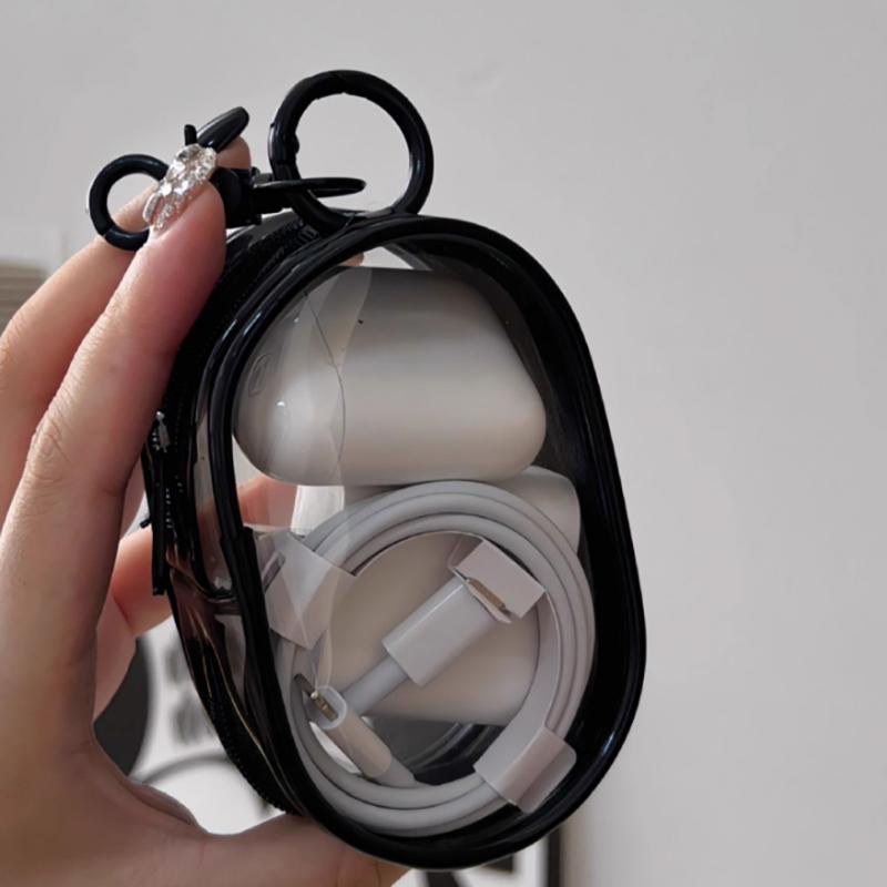 1Pcs Protective Cover Data Cable Storage Box Durable Portable Outdoor Travel Storage Bag Multifunctional Clear Organizer Box