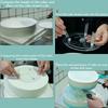 12 Pieces Plastic White Sticks Dowel Rods  in Cake Stands and 4 Pieces Cake Separator Plates for Tiered Cake Stacking