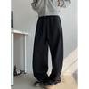 Herren Frühlings-/Herbst-Freizeit-Sport-Hose Locker Gerade Weite Beine Einfarbig Minimalistisch Stilvolle Hose
