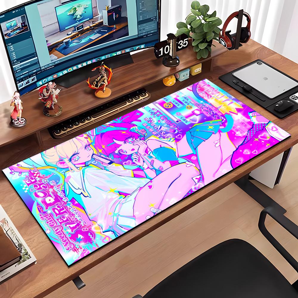 Needy Streamer Overload Mouse Pad Large Anti-Slip Rubber Gaming MousePad Durable Desk Pad Thick Seam Edge Suitable For Office An