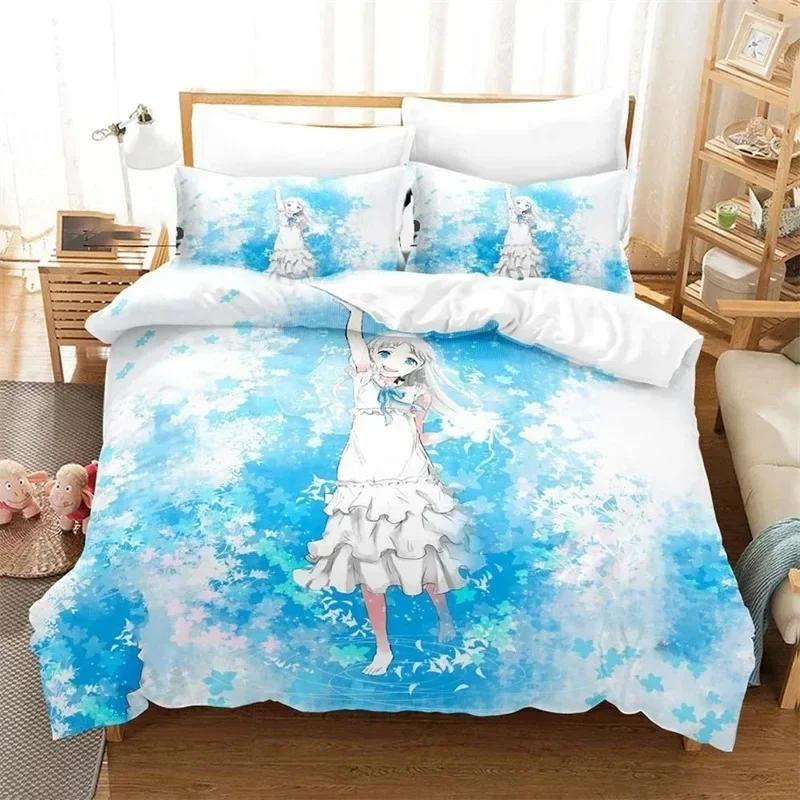 Comforter 3D Printed Anime Anohana Honma Meiko Bedding Sets Exquisite Bed Supplies Set Bed Comforter Set Luxury Birthday Gift