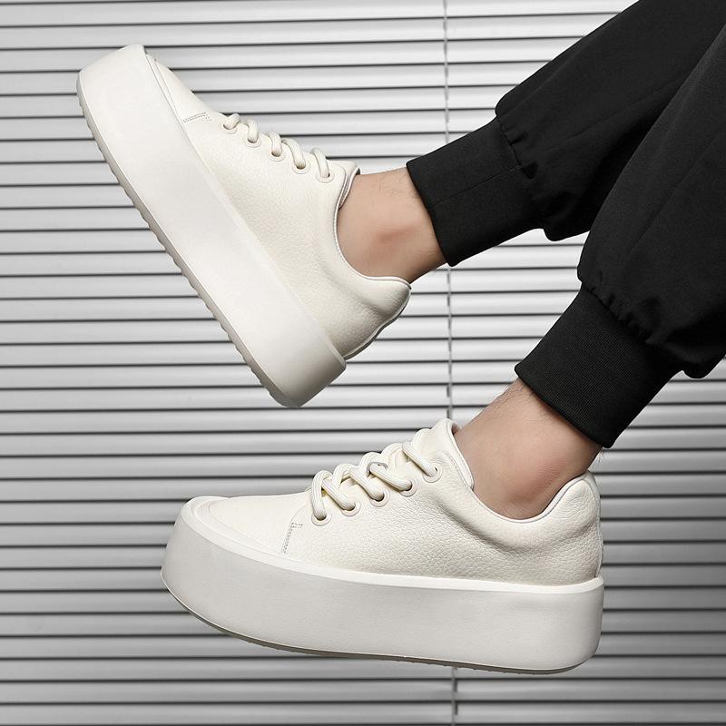 Genuine leather niche original height-increasing outdoor lightweight and comfortable skateboard shoes