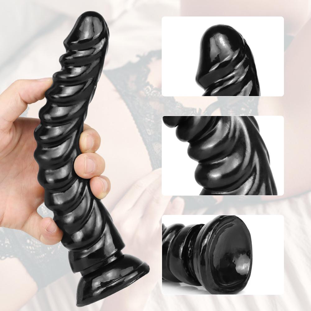 RUNYU Gerçekçi Dildo Cilt Hissi Kadınlar için Seks Oyuncakları Vantuzlu Siyah Penis Kadın Mastürbatörü Anal Seks Ürünü