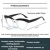 Women's Colour Blocking Cat-eye Photochromic Presbyopia Glasses Personalised Large Frame Anti-blue Light Reading Glasses