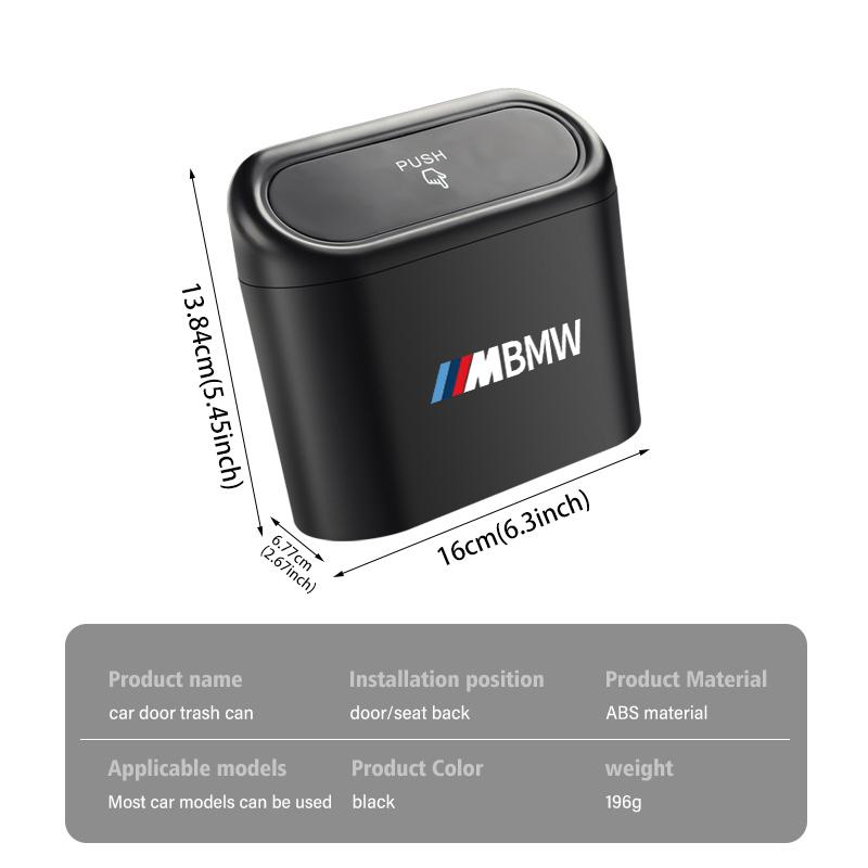Car Door Side Trash Universal Garbage Dust Case Storage Box For BMW M Performance Alpina M3 M5 M6 X1 X3 X4 X5 G20 cyfp80
