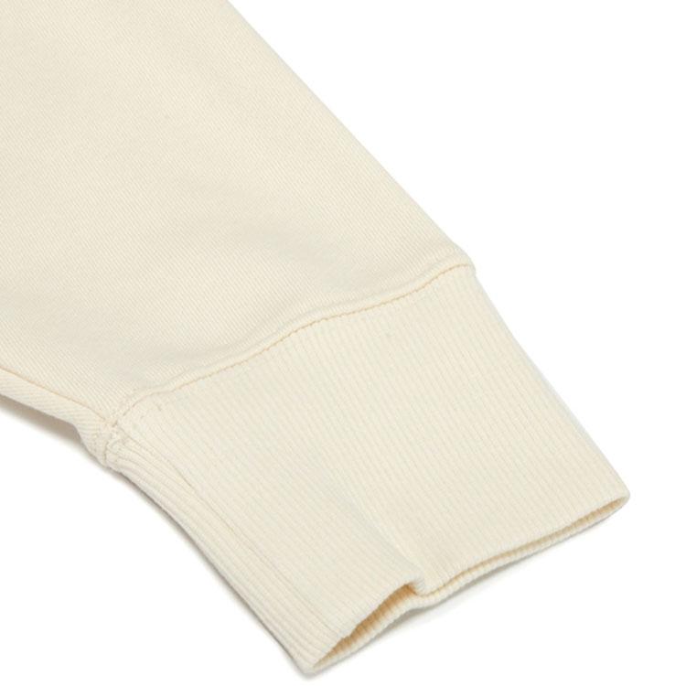 Vans Corduroy Solid Color Spliced Hooded Pullover Sweatshirt Women Tops Off-White VN0A5F6F3KS