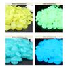 Puntos 50Pcs Aquarium Glow in the Dark Pebbles Luminous Stone Garden Walkways Decor