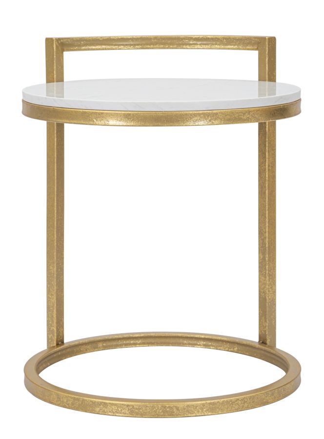 End Table Round Marble Cm 40X43X50