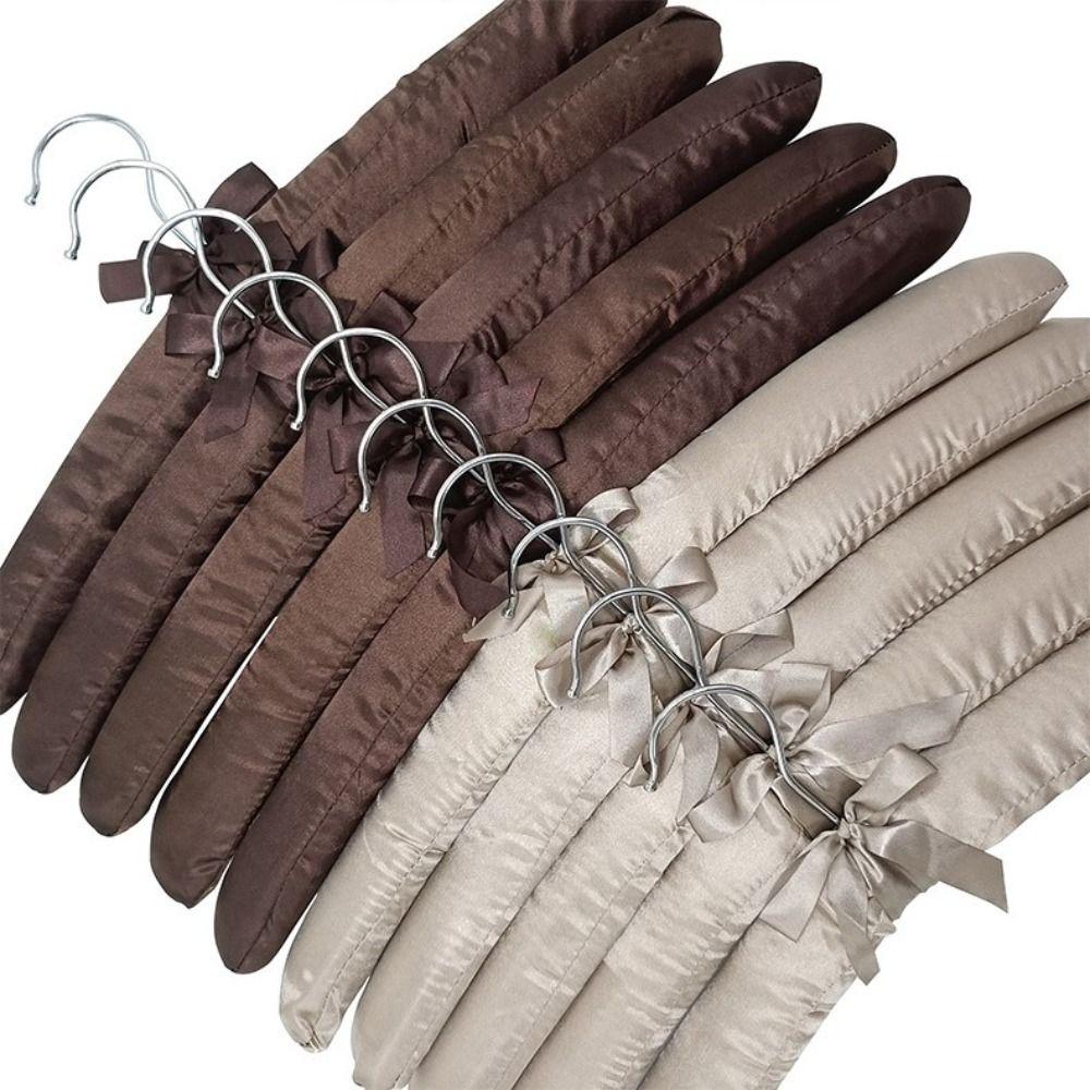 Satin Padded Clothes Hanger Silk Wrapped Coat Jacket Rack Shop Display Hanger
