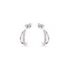 Boucles d'oreilles - LUXENTER - Makon - Argent rhodié - Zircone cubique - Longueur 14 mm