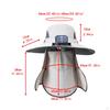 Outdoor Solar Fan Hat Fisherman Lightweight Adjustable Cooling Sun Protection Fishing