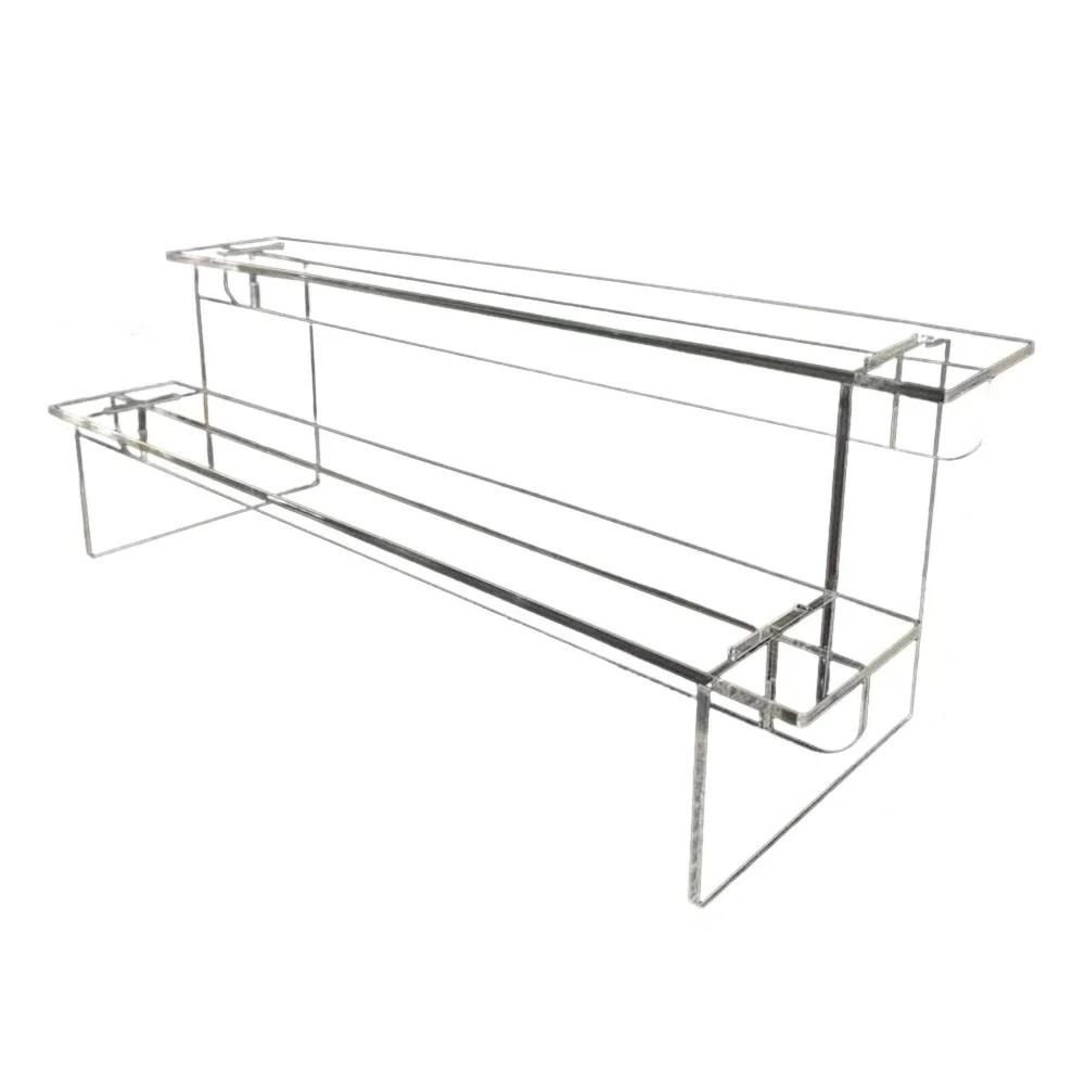 1-5 Tier Acrylic Display Stand Transparent Ladder Hand-Made Model Display Stand For Cupcake Perfume Doll Blind Box Storage Shelf