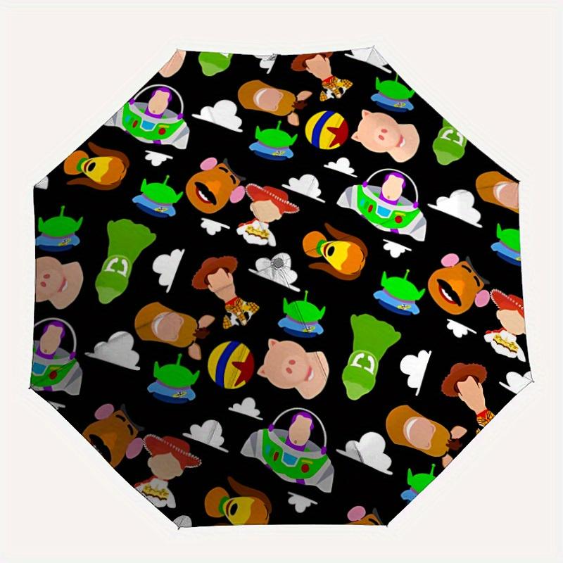 

1pc Toy Story characters Automatic Umbrella, Portable Foldable 8-Rib Manual Open with Skeleton Hand, Durable Canopy yy250730143