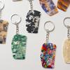 Portable Comb Charm Keyrings Cute Fashion Acetate Miniature Comb Keychain Creative Backpack Decoration Accessories Gifts
