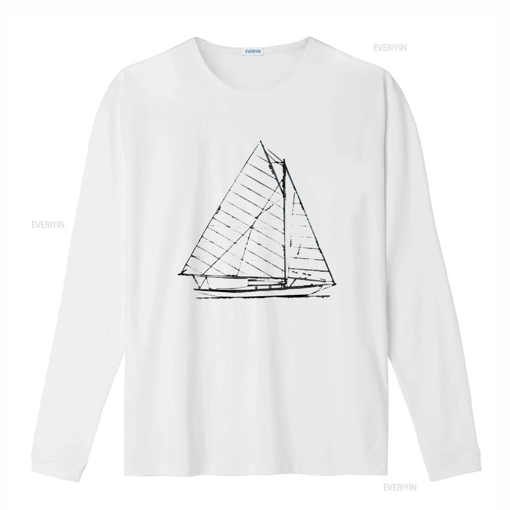 Womens Sailboat Nautical Design Sketch Sailing T Shirt Vintage Washed Streetwear Breathable Soft Fashion Graphic Versatile