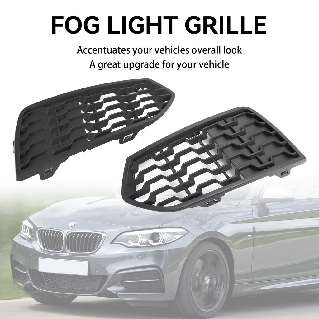 2PCS Front Bumper M Fog Light Grilles Grill Fit BMW F22 F23 2012-2017