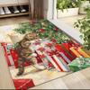 Christmas Kitten Presents Carpet Rug Soft Washable Anti Slip Home Living Room Sofa Mats Personalized Christmas Rug