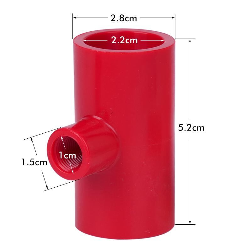 

10 шт. Тройник для шланга поилки для кур 1/2 дюйма ПВХ труба для птицы Ниппели для питья Чаша для воды Сельскохозяйственные аксессуары 10pcs красный