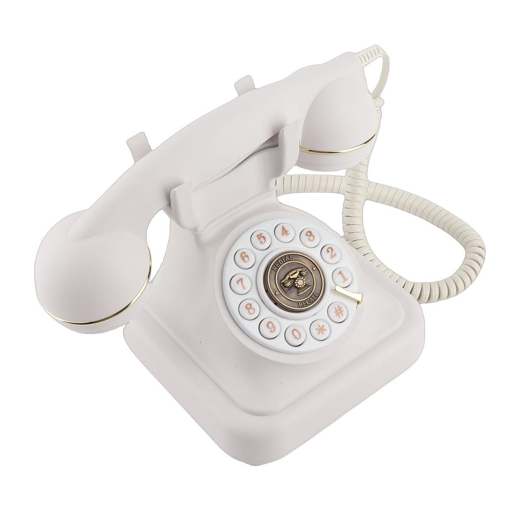 Vintage Telephone Sound Guestbook Function Decorative Retro Landline for Home Wedding Party