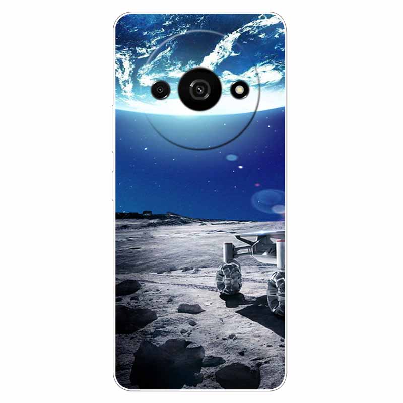 Voor Xiaomi Poco C61 Hoesje Zacht Cool Ruimte TPU Siliconen Beschermende Achterkanten voor Xiaomi Poco C61 PocoC61 Hoesjes C 61 Landschap