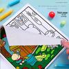Children's Cartoon Coloring Book: Cute, Comfortable, Warm, Stress Relief, Simple Graffiti Drawing for Kids