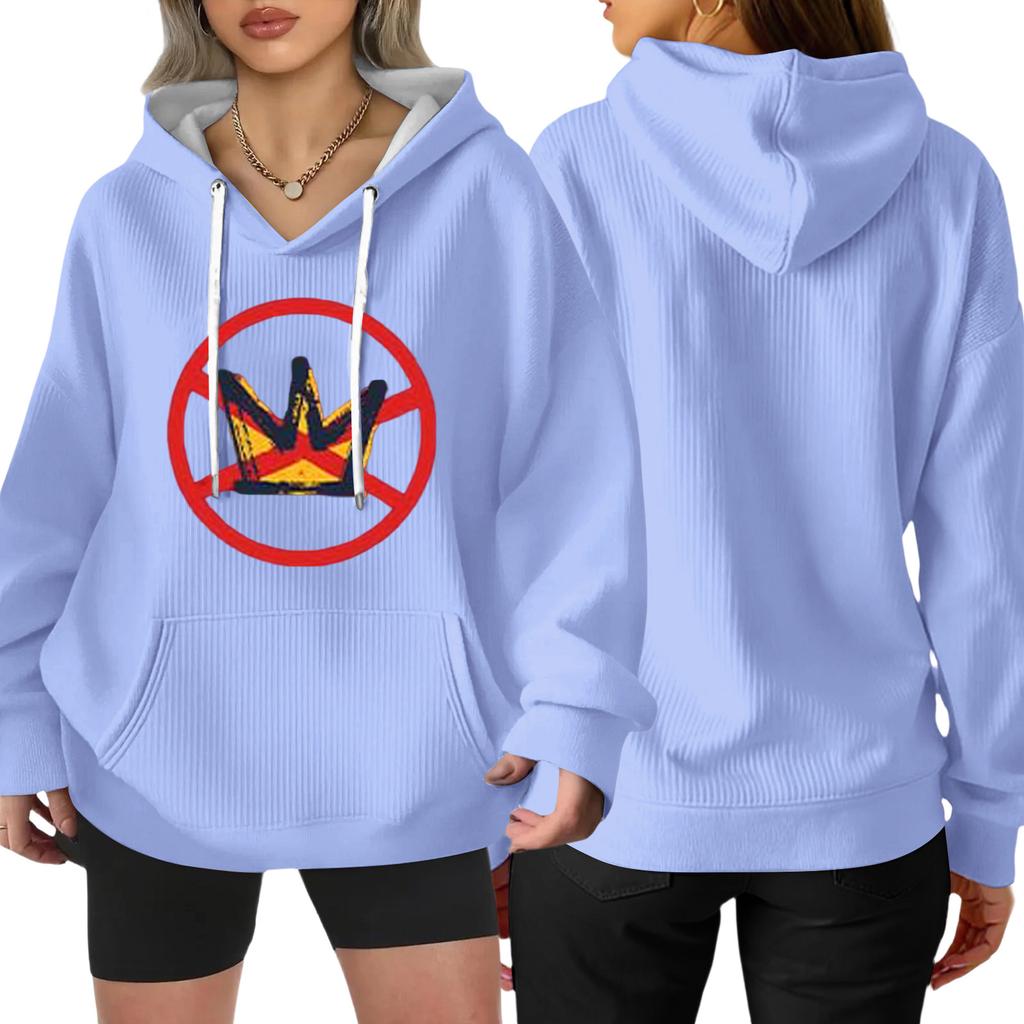 Women's Fashion Casual Long Sleeve Loose Printed Pullover Sports Long Sleeve Sweatshirt