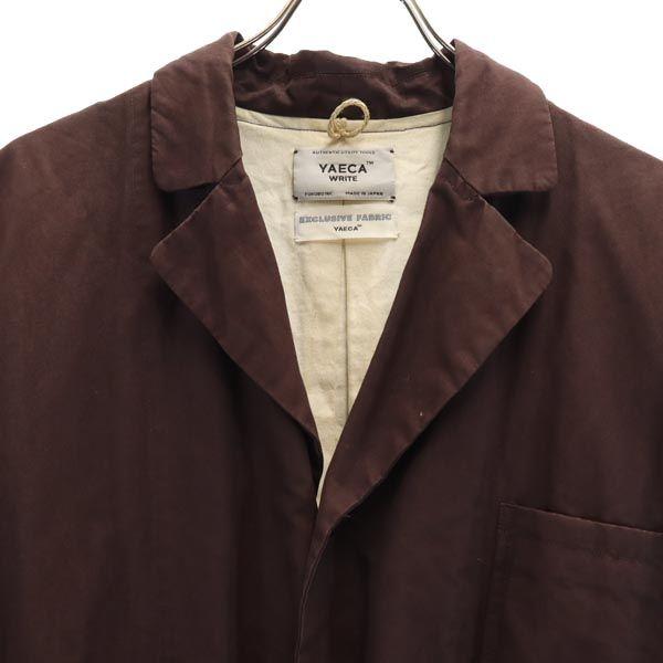 YAECA Light linen blend Chester coat M Brown WRITE Men's Used