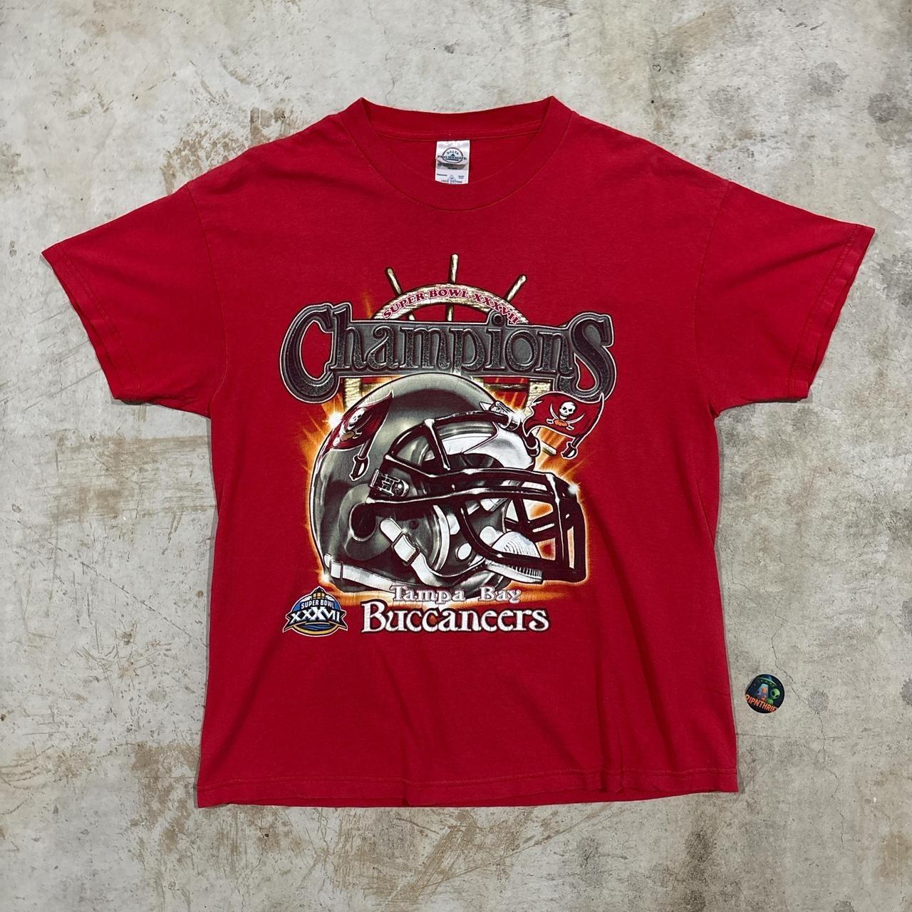 2003 Чемпионы Супербоула Tampa Bay Buccaneers Размер XL Унисекс Футболка XL