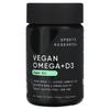 Sports Research Vegan Omega + D3 Veggie Softgels, 60 Count