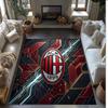 AC Mailand Bedruckter Flanell Teppich Rutschfest Weicher Polyester Boden Teppich Indoor Dekor Matte für Schlafzimmer Wohnzimmer Sofa Spielzimmer Heimdekoration