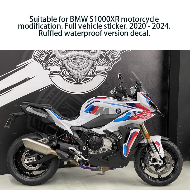 Motorcycle Full Body Stickers Fit BMW S1000XR 2020-2024 Waterproof Vinyl Decals Custom Fairing Graphics Modification Protective Sticker Kit