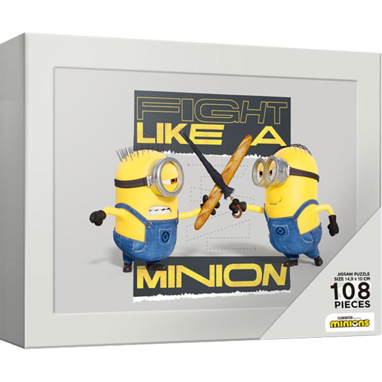 Пазл из 108 деталей - Битва миньонов (мини) (корпус корпуса) — фото 3