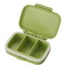Portable Pill Organizer Three-compartment Organizer, Moisture-proof Buckle Seal Case, Moisture Proof Tablet Storage Compact Plastic Container