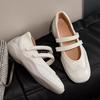 Silver Platform Inner Height-increasing Shoes 2025 New French Retro Mary Jane Casual Sports Ballet Single Shoes Women