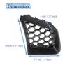 2Pcs Black Front Bumper Grille Cover Mesh Honeycomb Grill for Seat Ibiza Cordoba 6L 2002 2003 2004 2005 2006 2007 2008 2009
