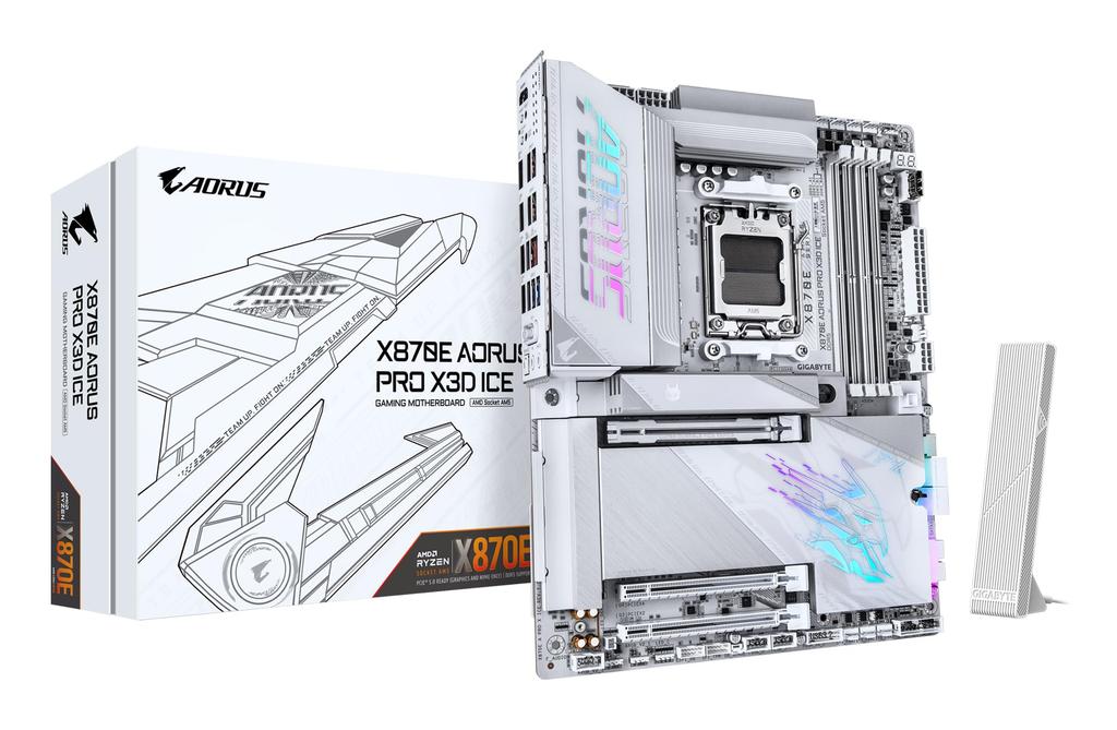 GIGABYTE X870E AORUS PRO X3D ICE ATX Motherboard MB6871