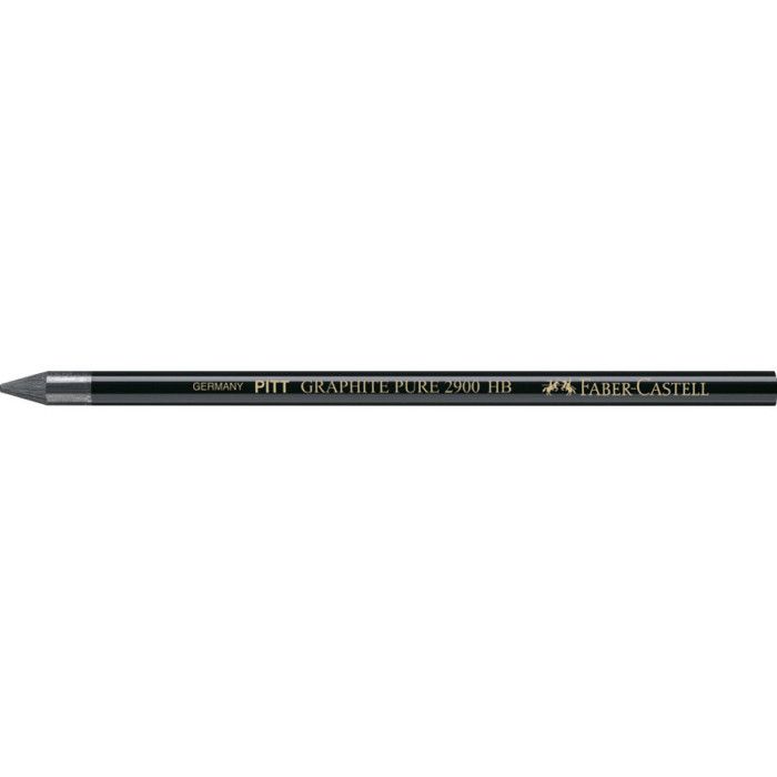 Crayon graphite - FABER-CASTELL - PITT GRAPHITE PURE - HB - Protection de mine - Longueur 174 mm