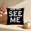 Trendy NNow You See Meed Cushion Cover Stylish Washable Pillow Cover Ideal for Couch Bedroom Car Decoration