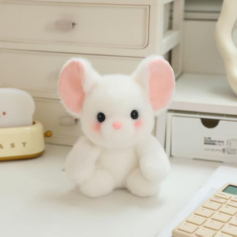 Snot bear computer screen decoration lying down bear ornament office mouse pony panda Zhuoban plush doll