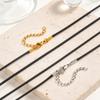 Accessories, Simple Basic Wax Rope Necklace Women, Stainless Steel Lobster Buckle Adjustable Size Nc-499